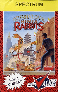 International Ninja Rabbits box art for ZX Spectrum